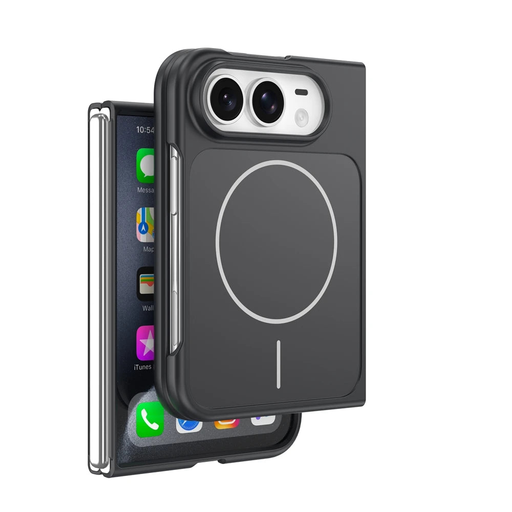 AG matte armour case in black on an iPhone Duo, plated edge and deep screen lip
