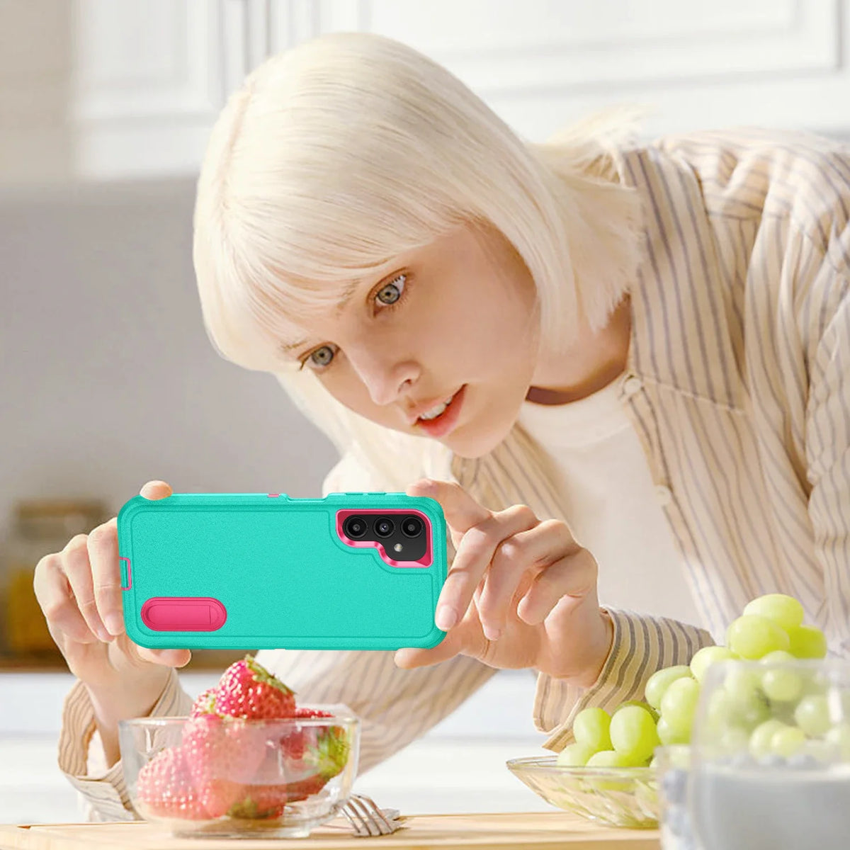 Anti-shock kickstand case for Samsung Galaxy S22–S26 & A series, view 3