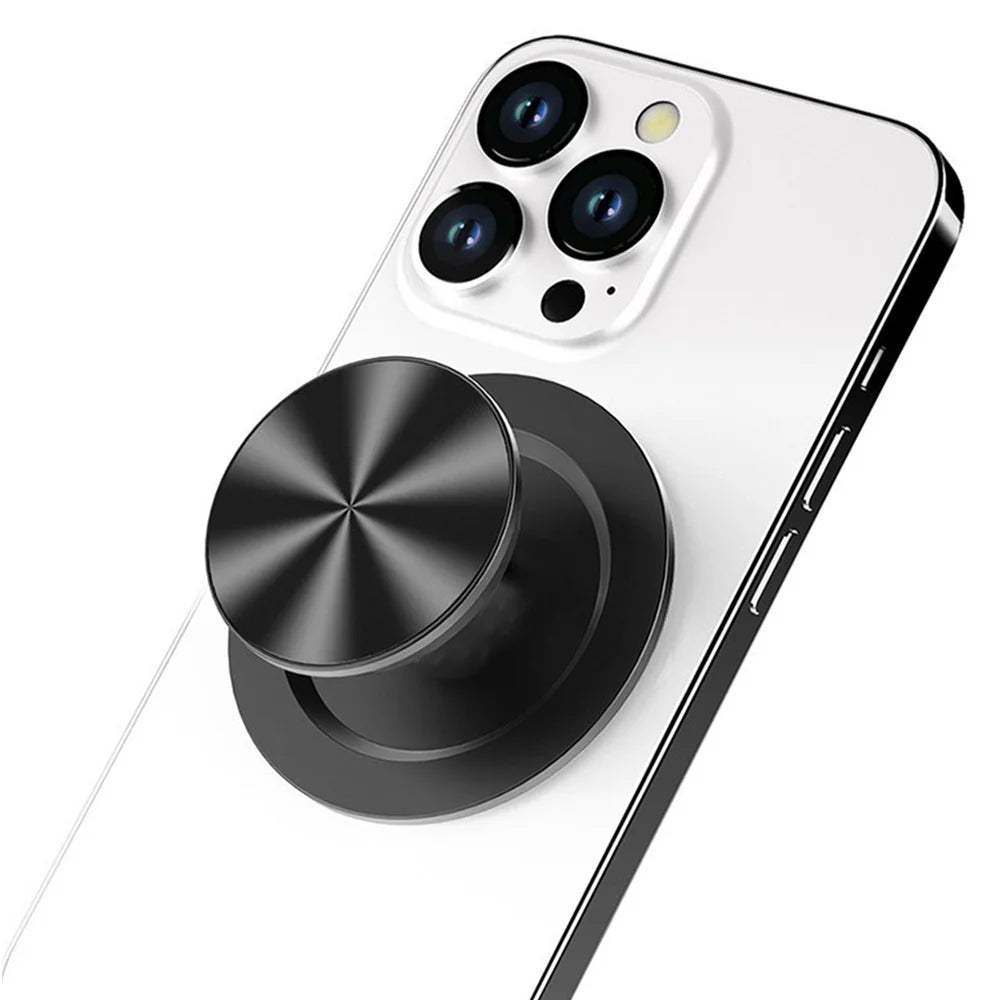 CD Pattern Magnetic Phone Grip – MagSafe Expanding Stand