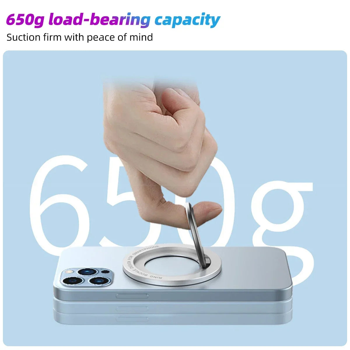 Mini magnetic finger ring grip, view 5