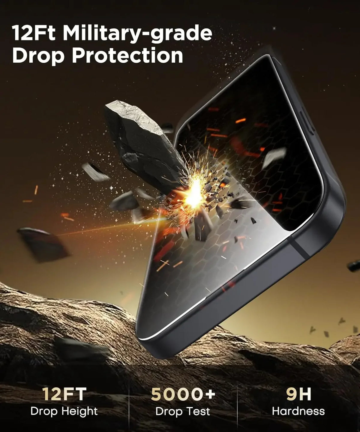 Easy-install HD tempered glass protector for iPhone 17 & 18 Pro, view 7