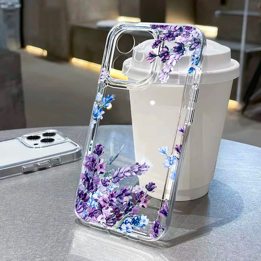 Cute flower clear case for Samsung Galaxy S & A series, view 6