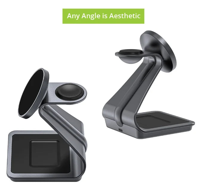 3-in-1 magnetic wireless charging station, view 6