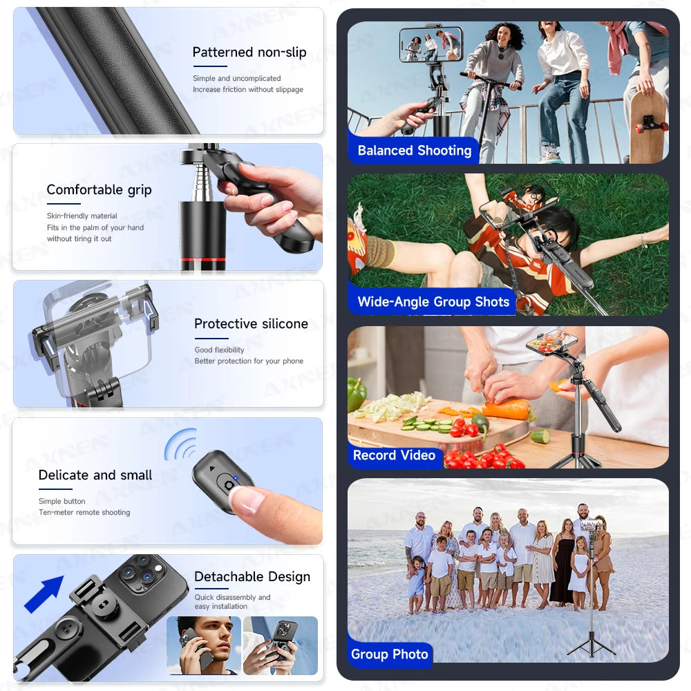 Selfie stick tripod, view 6