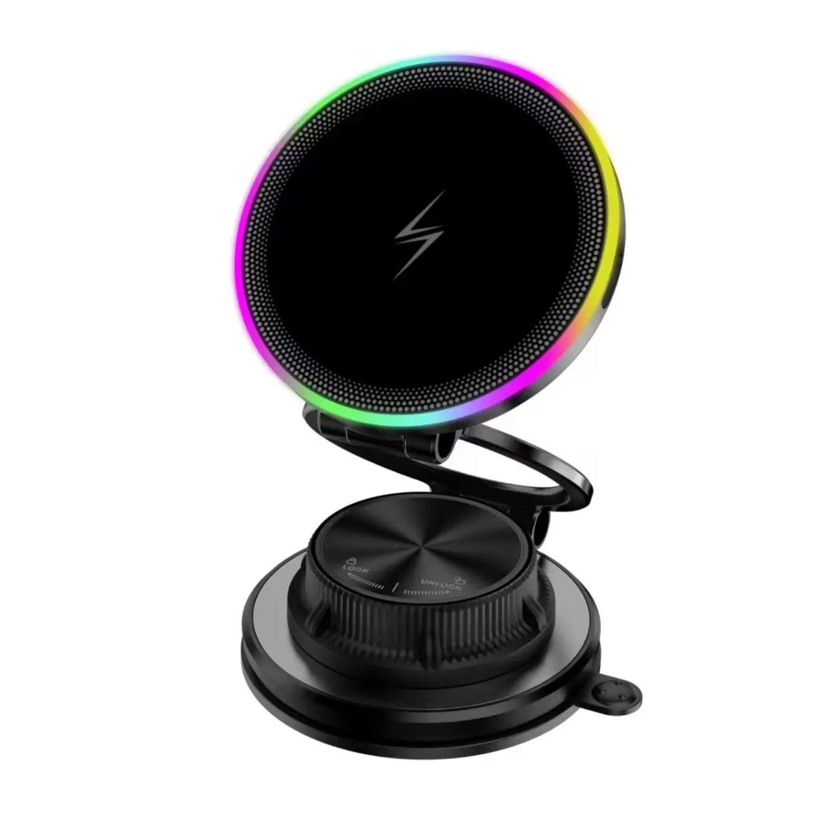 15W vacuum suction magnetic wireless charging car mount, K8 colorful