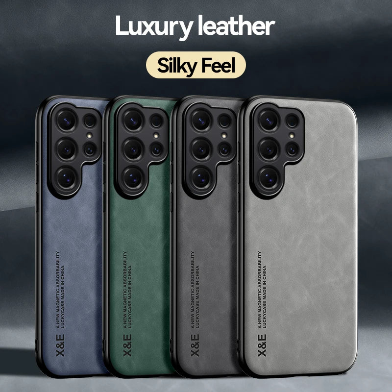Ultra-thin PU leather case for Samsung Galaxy S22–S26