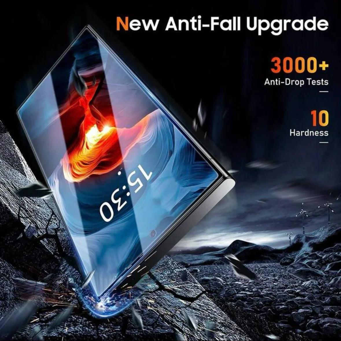 Tempered glass screen protector for Samsung Galaxy, 2-pack, view 3