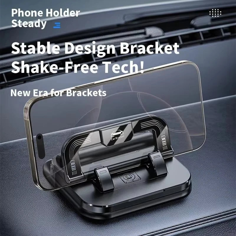 360° rotating dashboard car phone holder with number plate, view 3