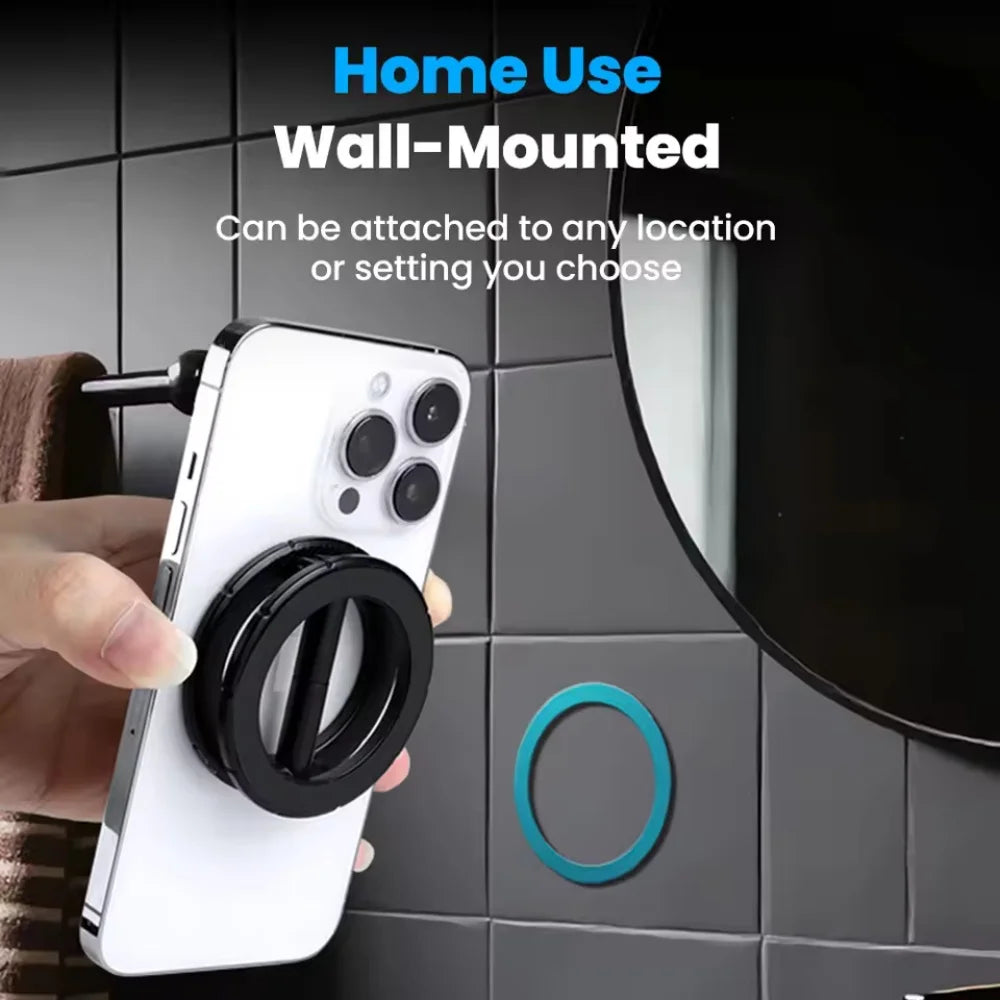 Foldable double-sided magnetic car phone mount with 360° rotation, view 6