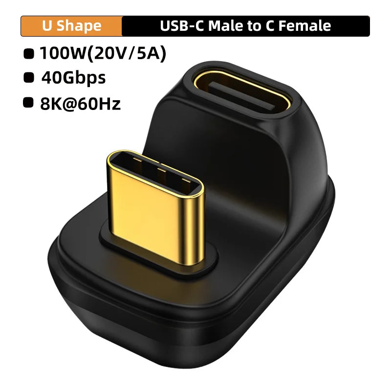 USB4 40Gbps 90-degree USB-C adapter, 100W, view 8