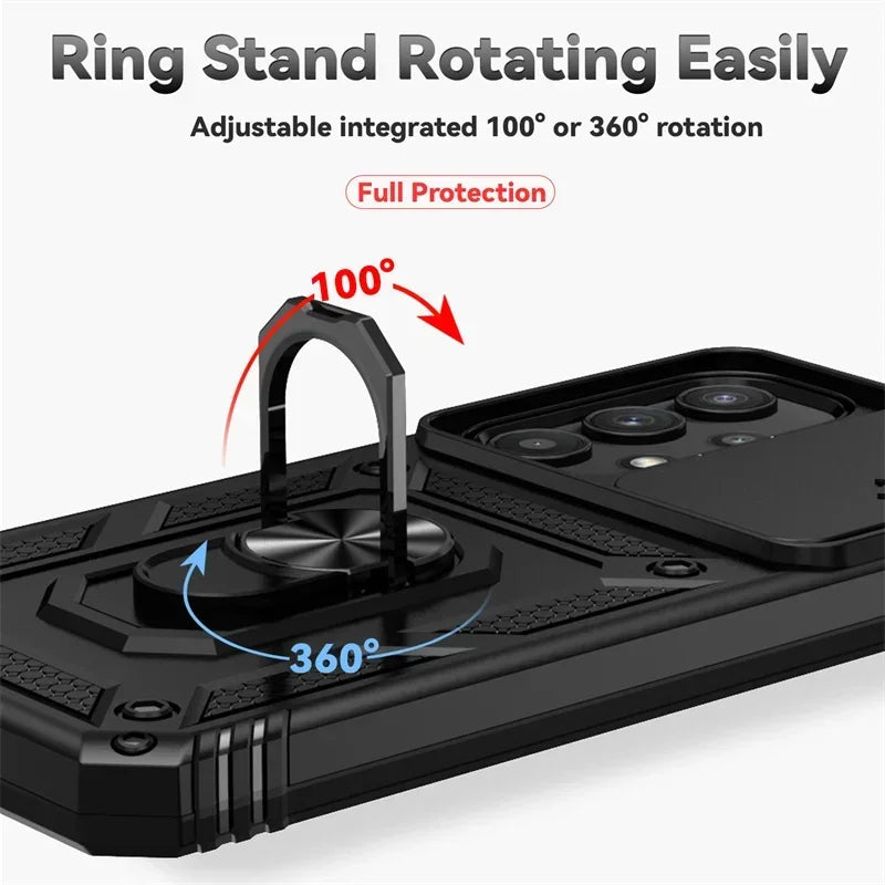 Ring holder case with lens protection for Samsung Galaxy A series, view 6