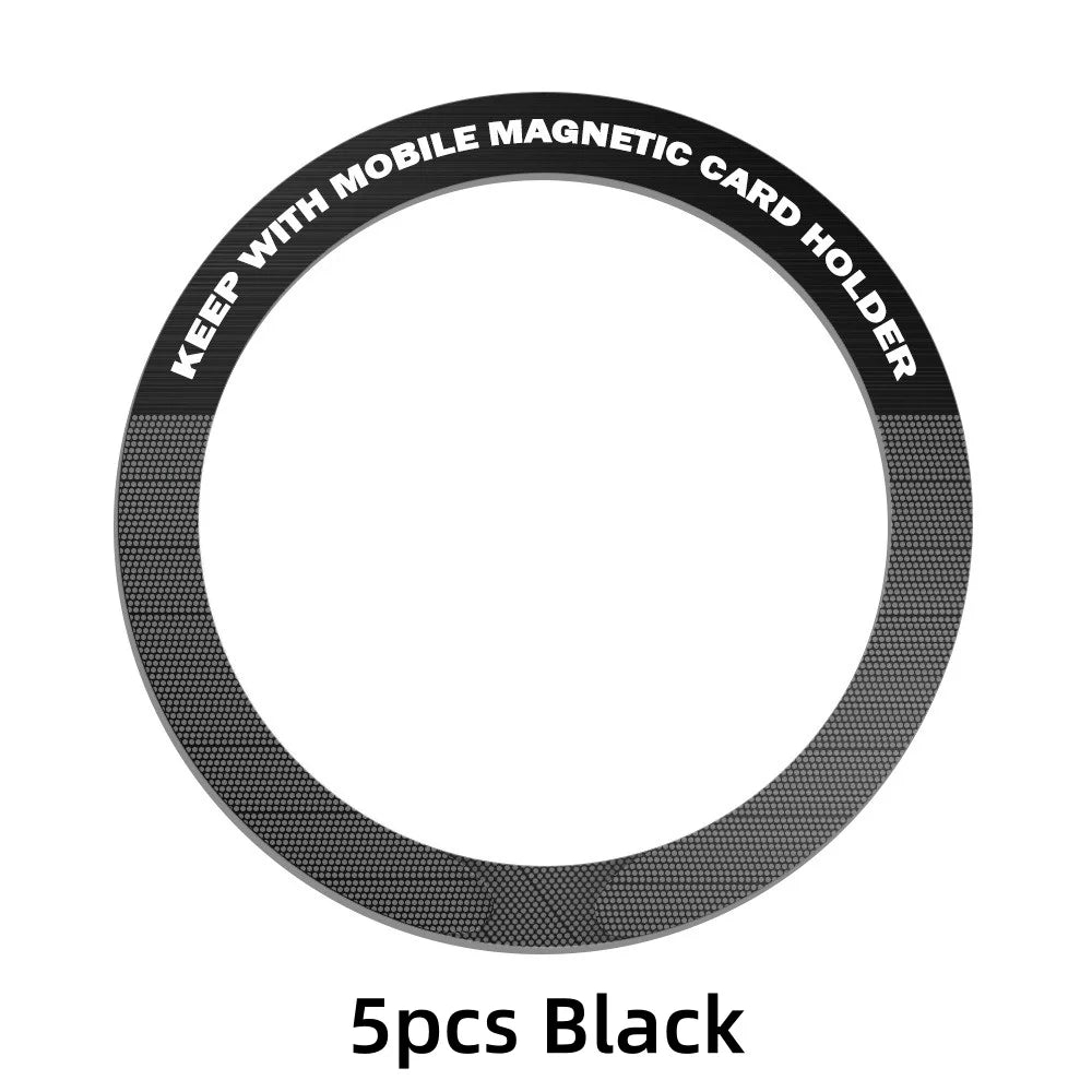 Universal magnetic sticker rings, black, view 10