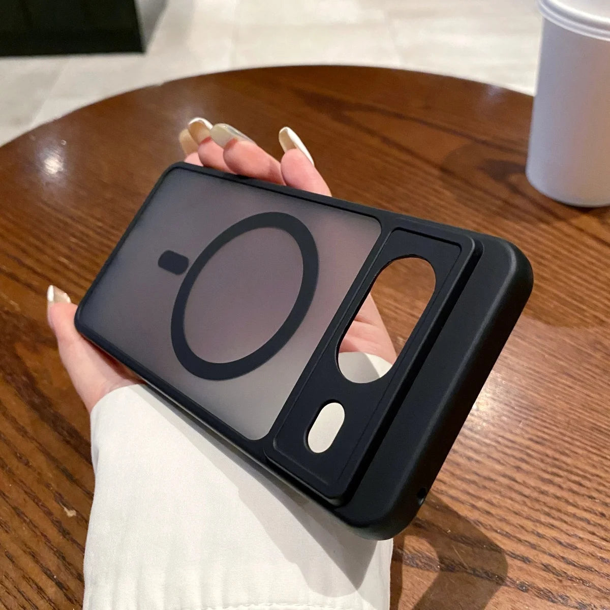 Matte translucent MagSafe magnetic case for Pixel, view 8