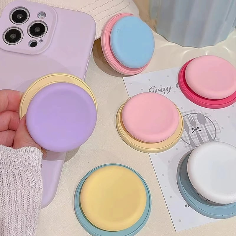 Macaron silicone magnetic phone grip stand for MagSafe