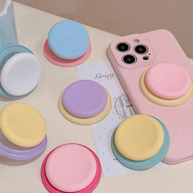 Macaron silicone magnetic phone grip stand for MagSafe, view 2