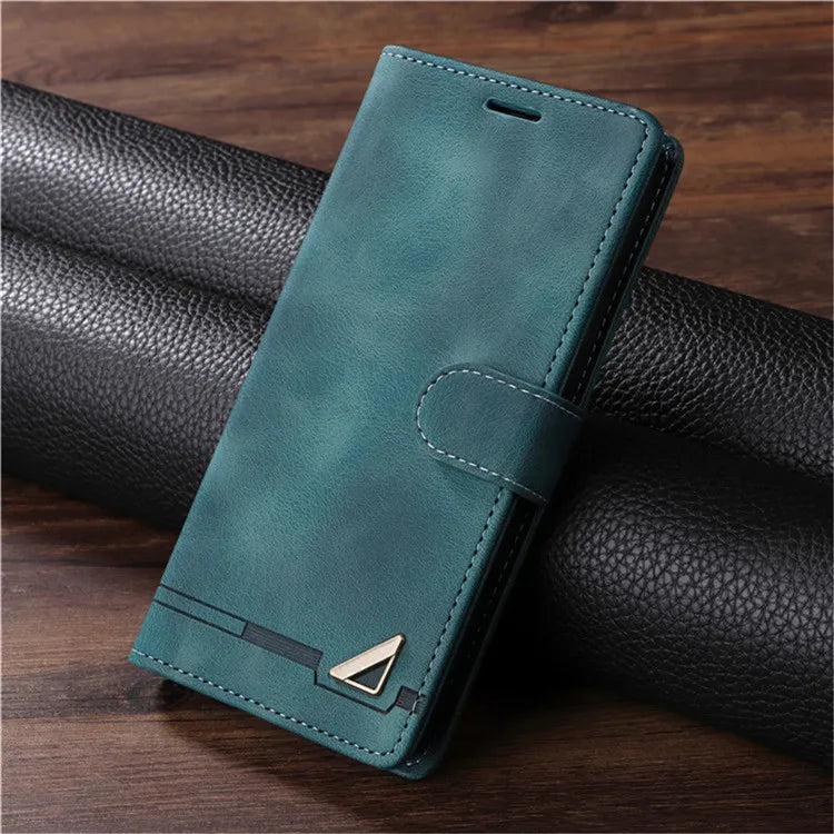 Leather flip wallet case with stand for Samsung Galaxy S and Note