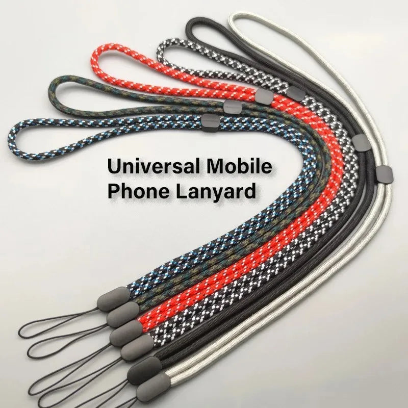 Cute adjustable crossbody phone lanyard with card clip