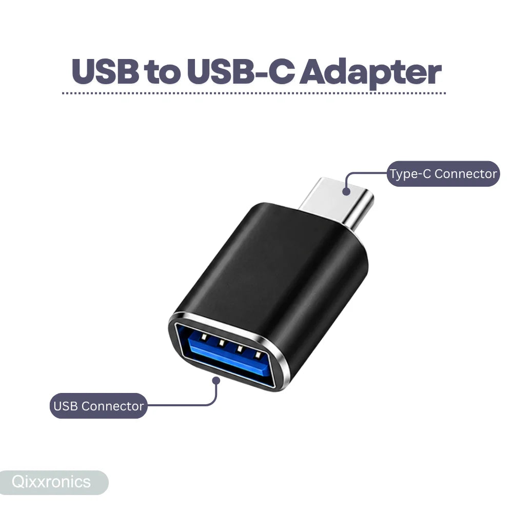 USB-C male to USB-A female OTG adapter, 4-pack, view 3