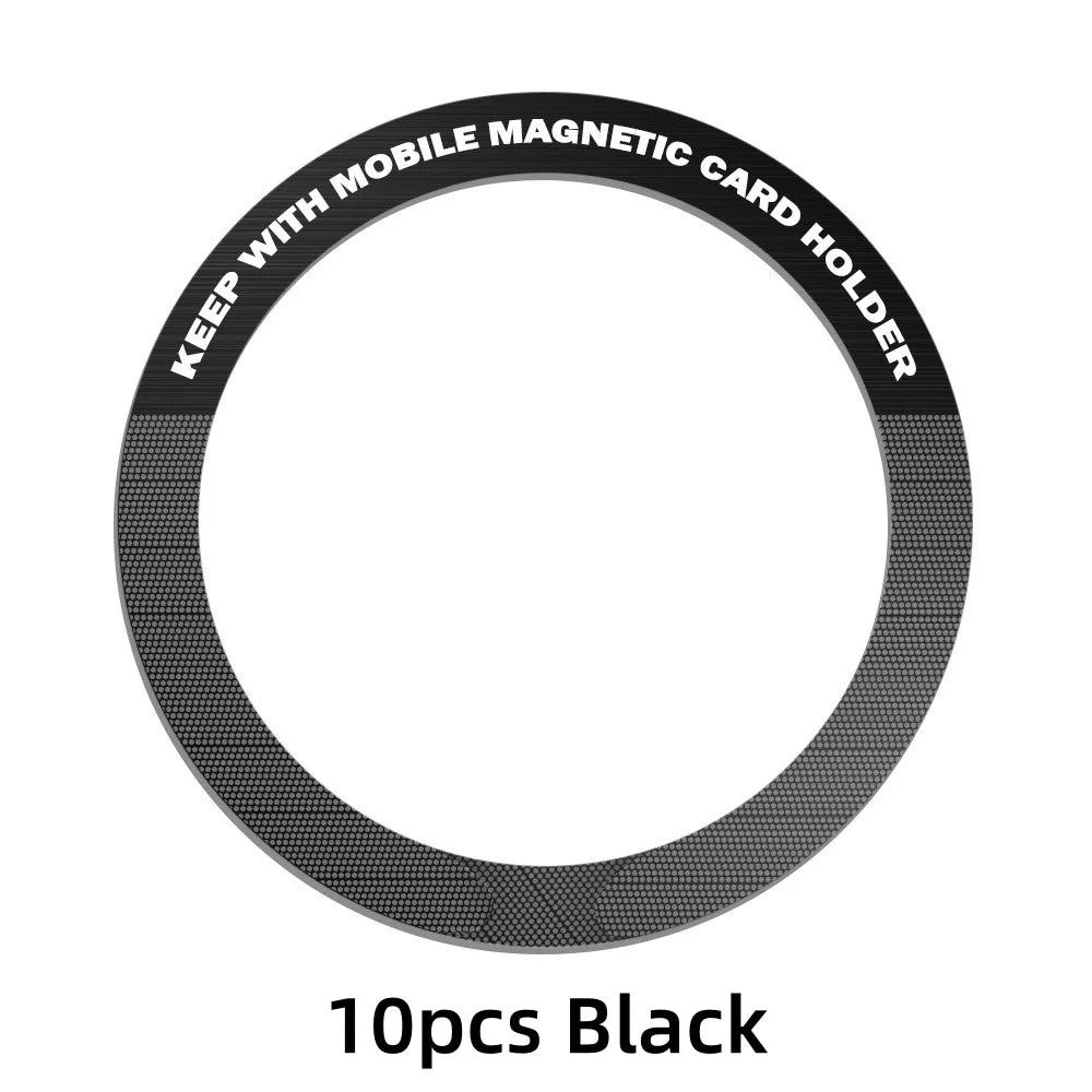Universal magnetic sticker rings, black, view 13