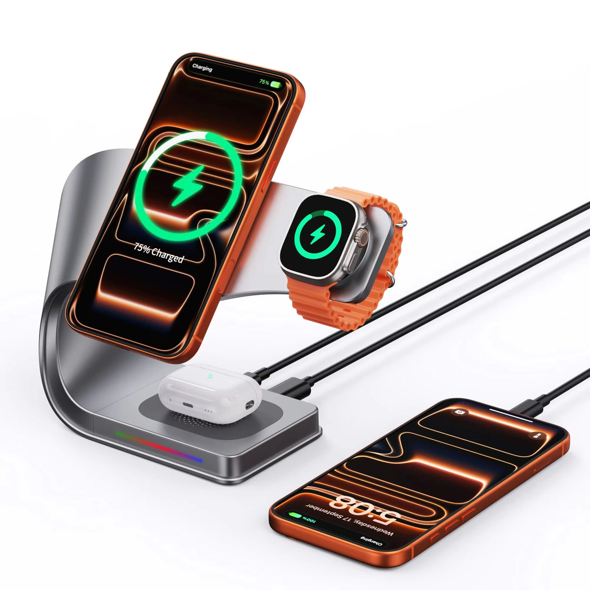 15W 4-in-1 magnetic charging stand, view 6