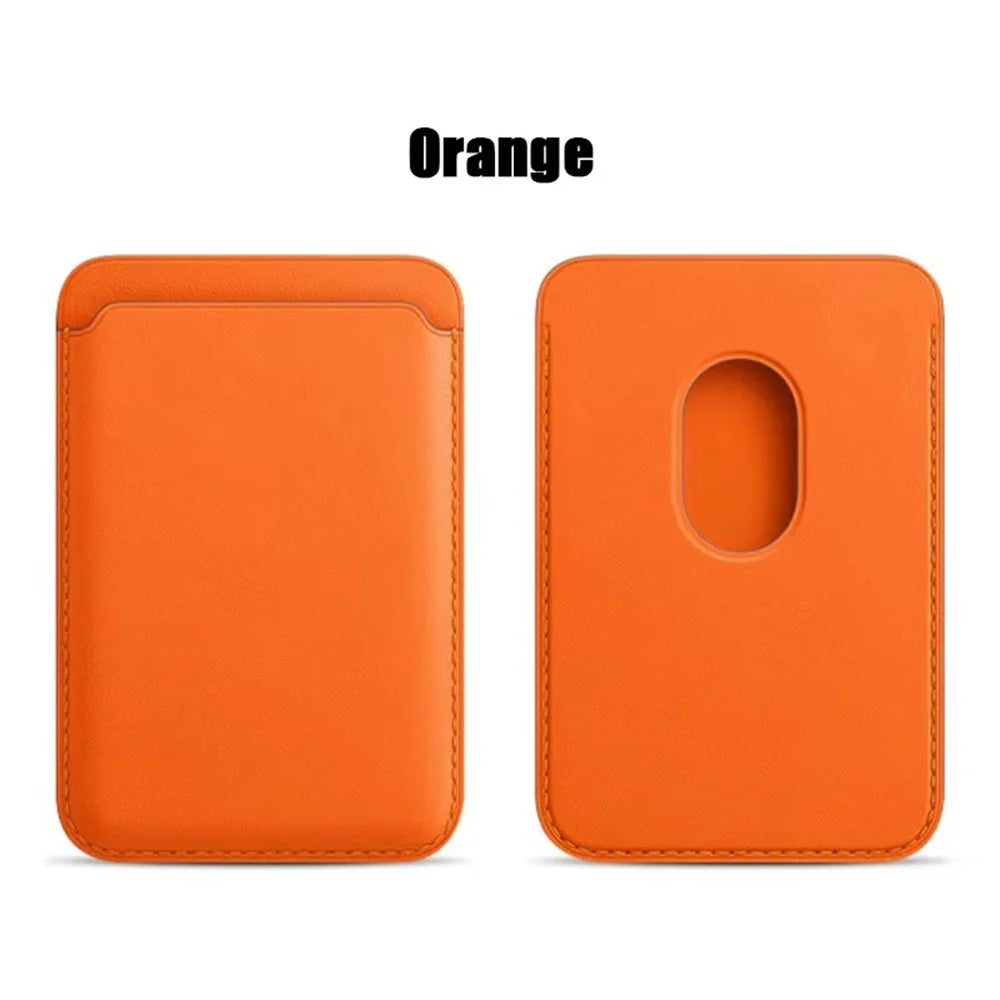 RFID magnetic card wallet, orange