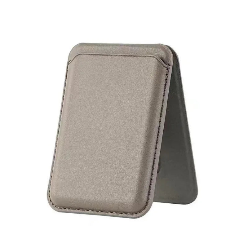 Strong magnetic leather wallet with hidden stand for iPhone 13–15, view 7