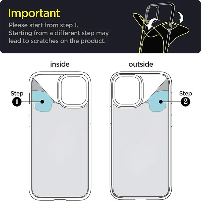 Clear hybrid shockproof case for Samsung Galaxy S and A series, view 5