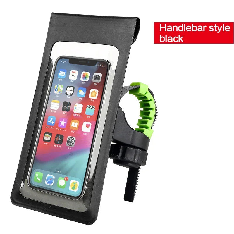 Waterproof touchscreen bike and motorcycle phone mount bag, view 9