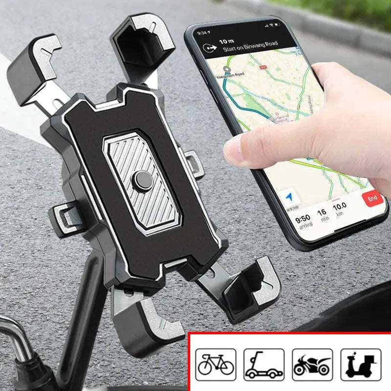 360° rotating non-slip bike and motorcycle phone mount, view 2