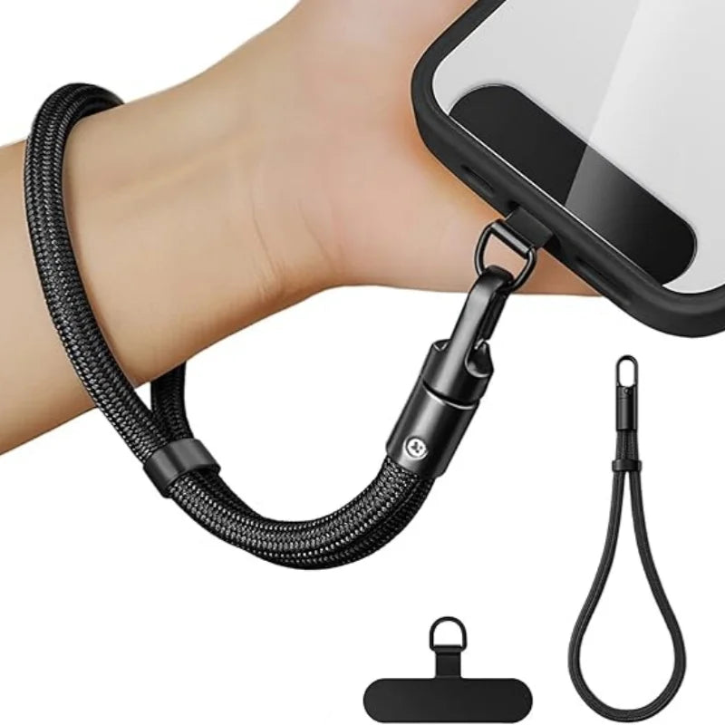Anti-drop crossbody phone lanyard with 360° rotating clip