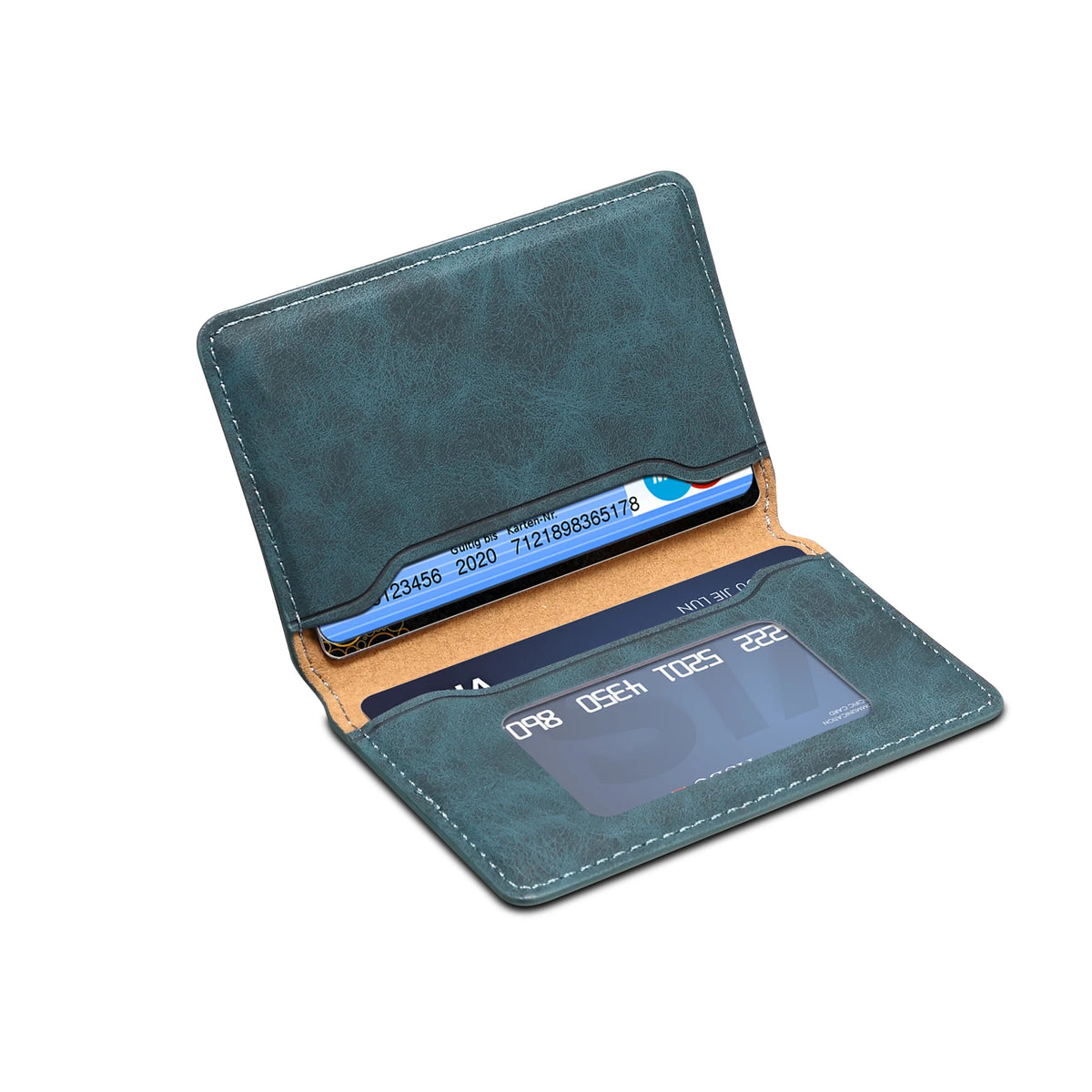 Magnetic PU leather card wallet, view 5