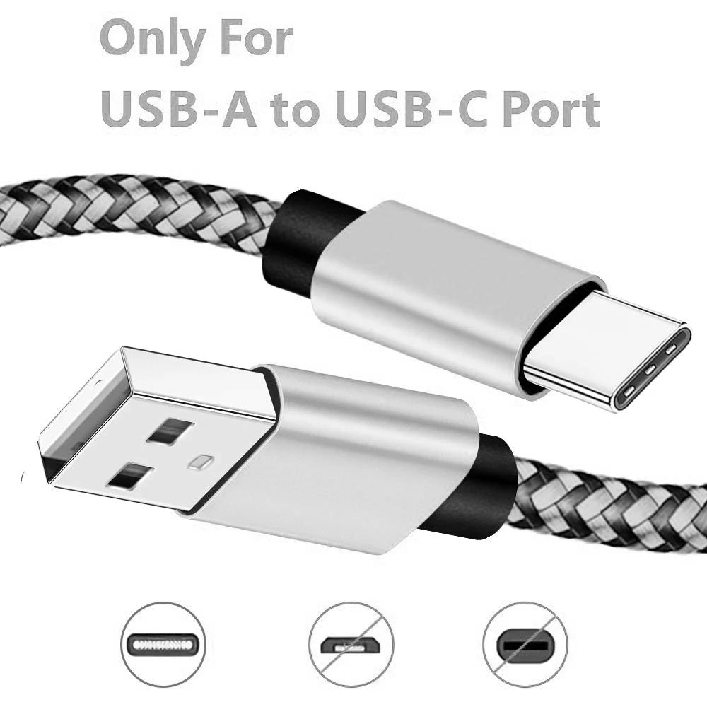 Braided USB-C charging cable, view 7