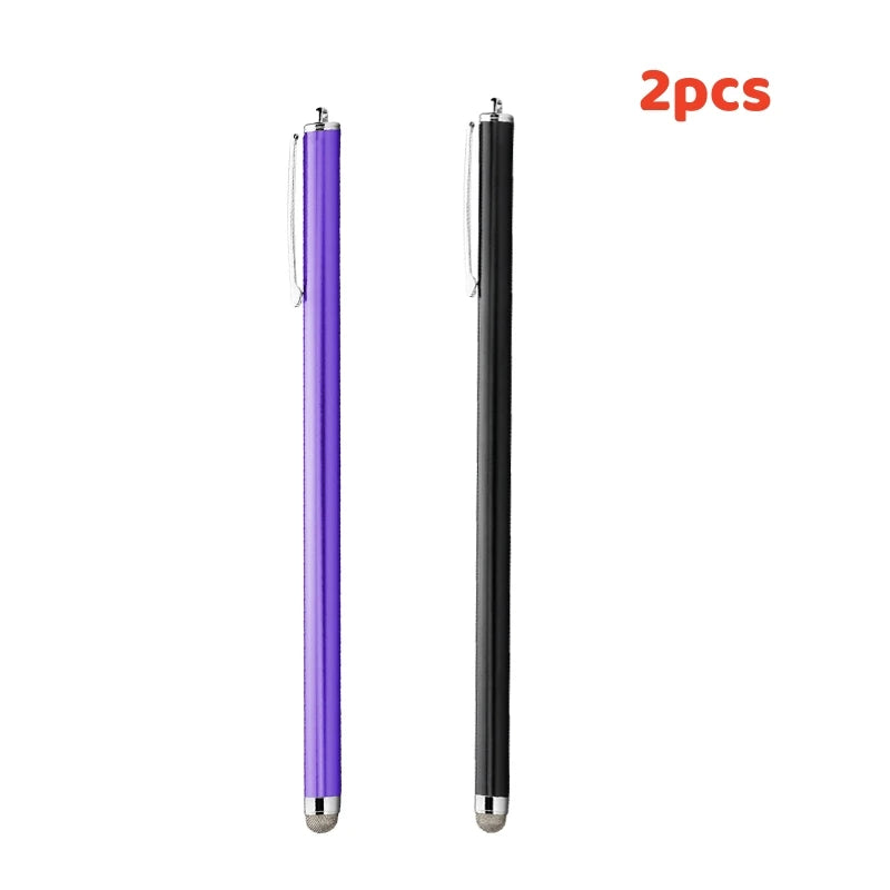 Long capacitive stylus pen for touch screens, purple black