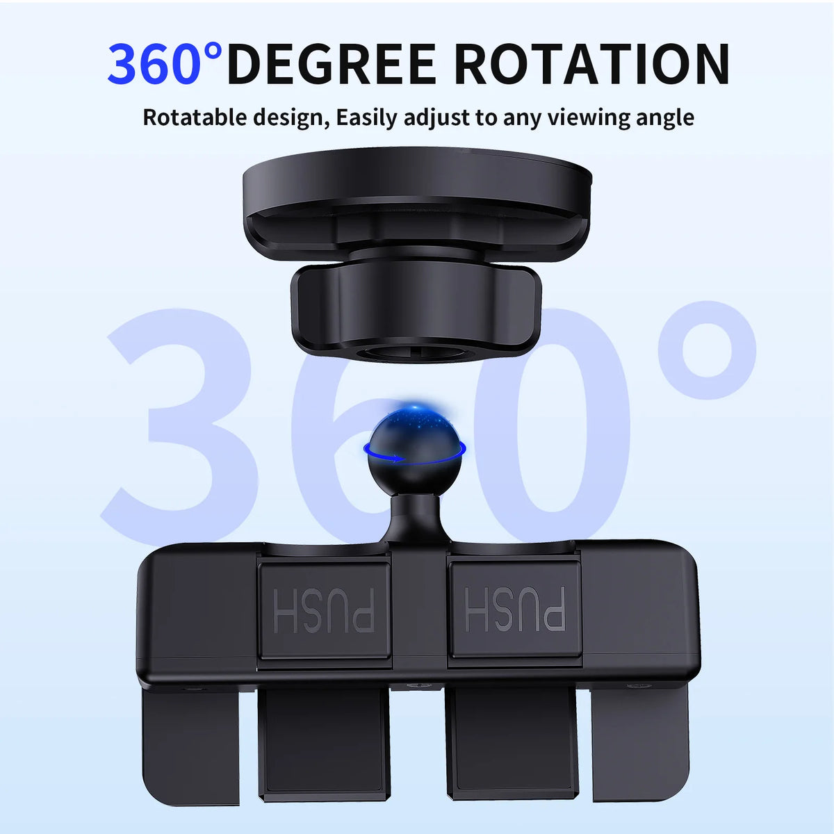 Magnetic CD slot car phone holder with 6 magnets, view 5