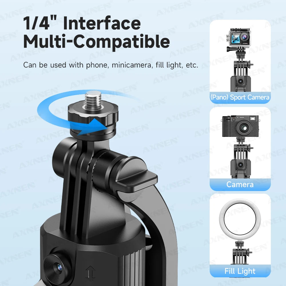 Face-tracking selfie stick tripod, view 3