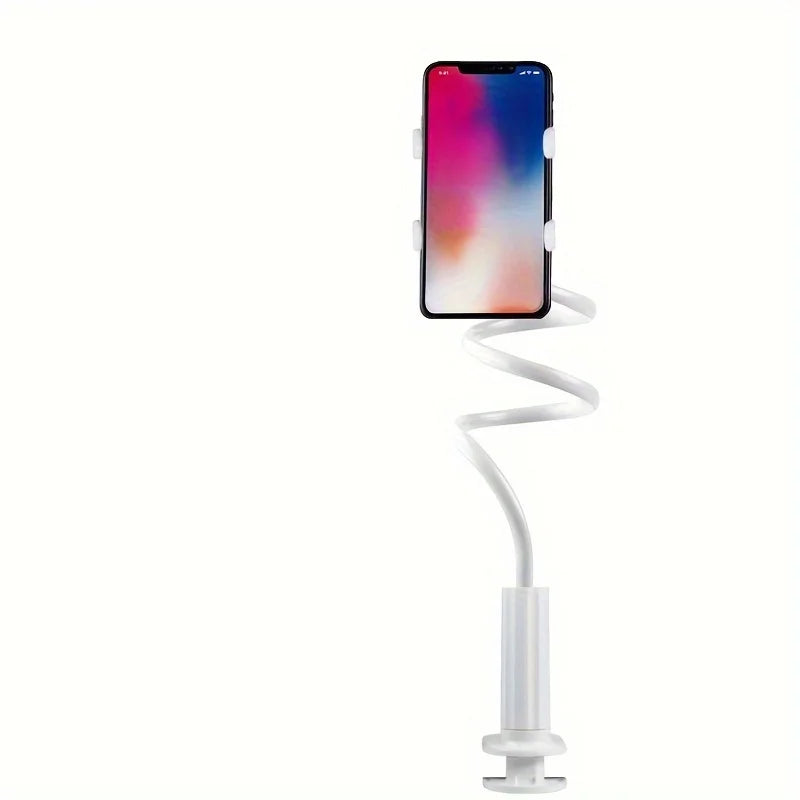 Bedside phone holder with flexible long arm and swivel headrest, view 4