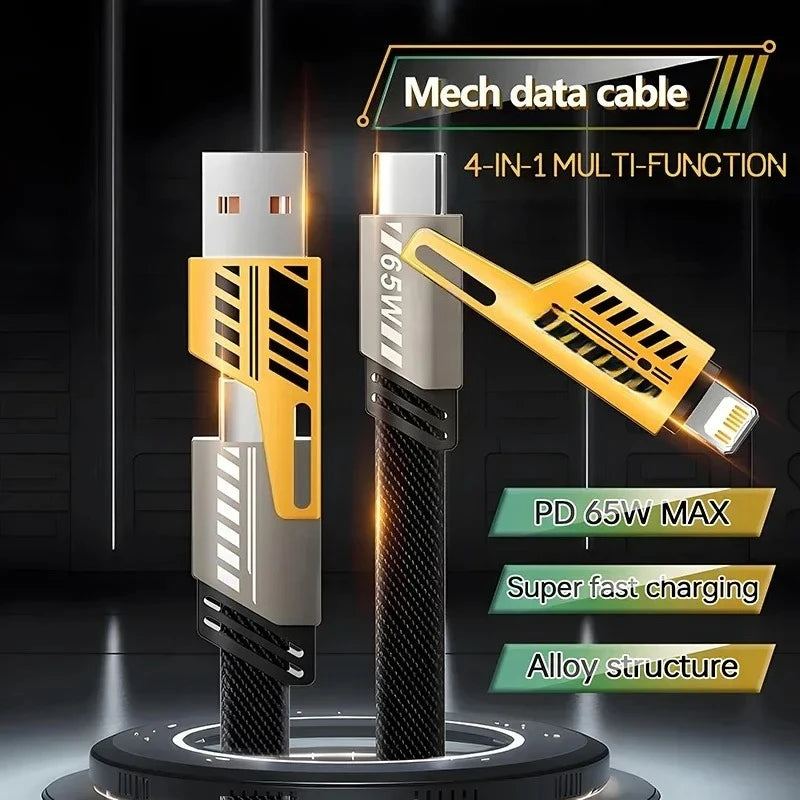 4-in-1 mecha charging cable, view 6