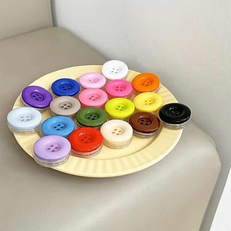3D cute button folding phone grip and stand, view 4