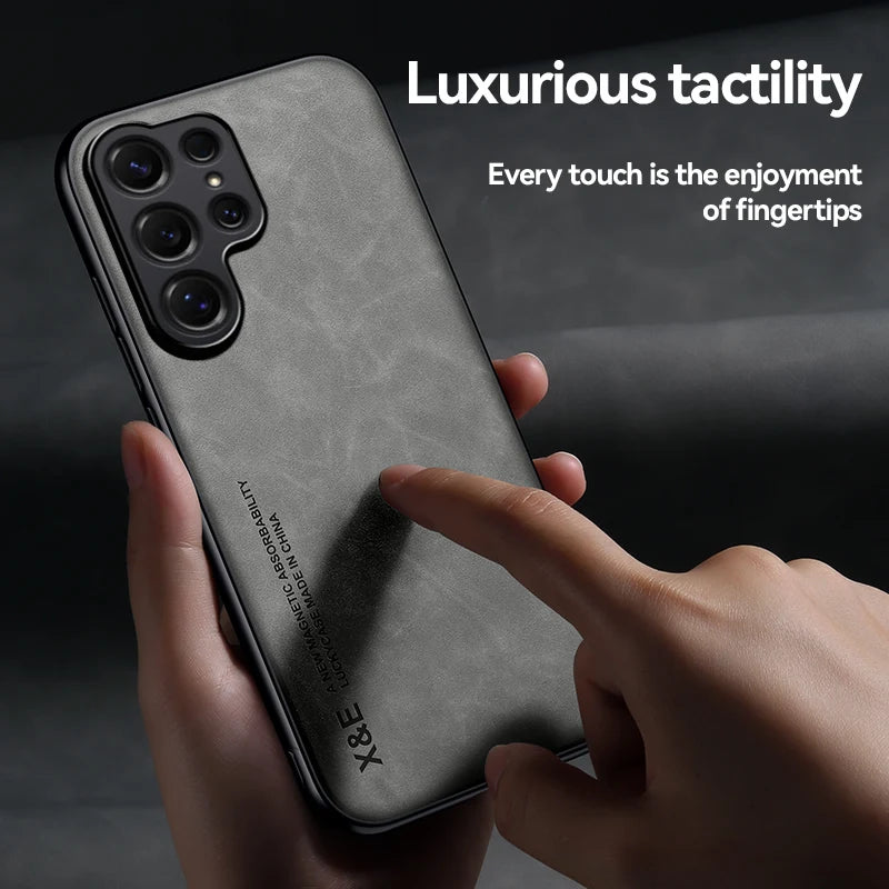 Ultra-thin PU leather case for Samsung Galaxy S22–S26, view 5