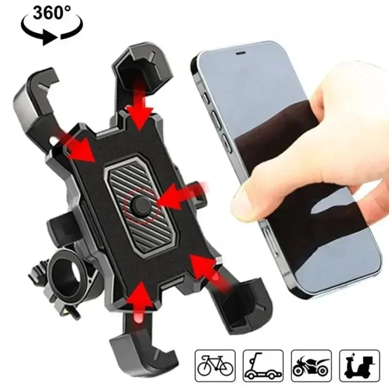360° rotating non-slip bike and motorcycle phone mount, view 6