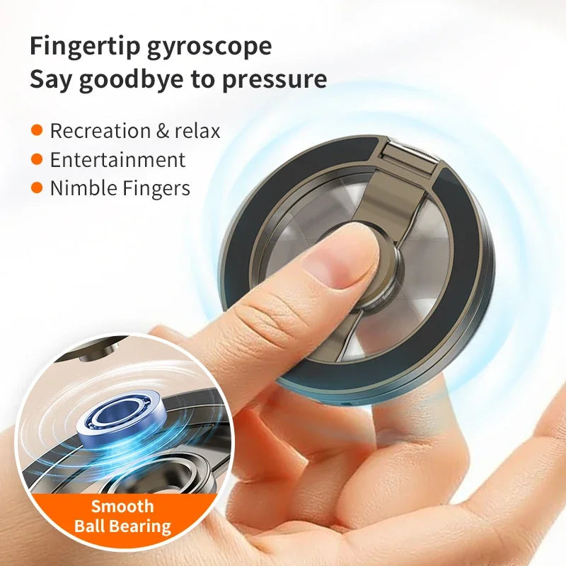 Foldable magnetic ring grip, view 2