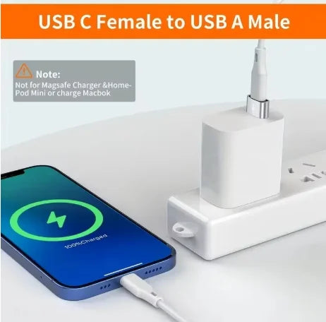 Metal USB to USB-C OTG adapters, 5-pack, view 5