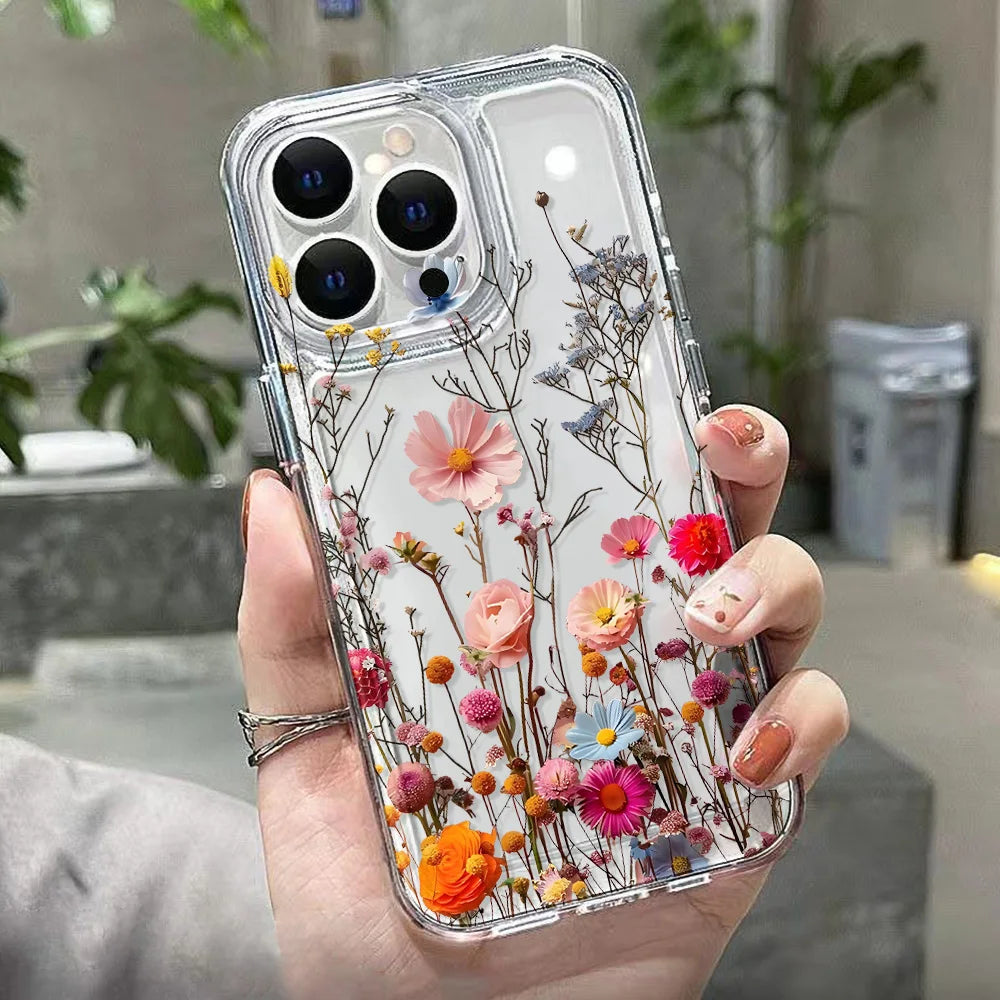 Cute flower clear case for Samsung Galaxy S & A series, view 4