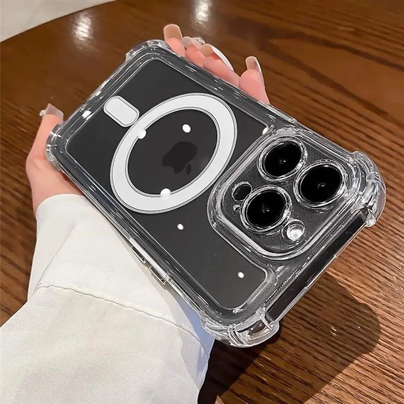 Clear shockproof MagSafe case for iPhone 11–17 & Air, view 2