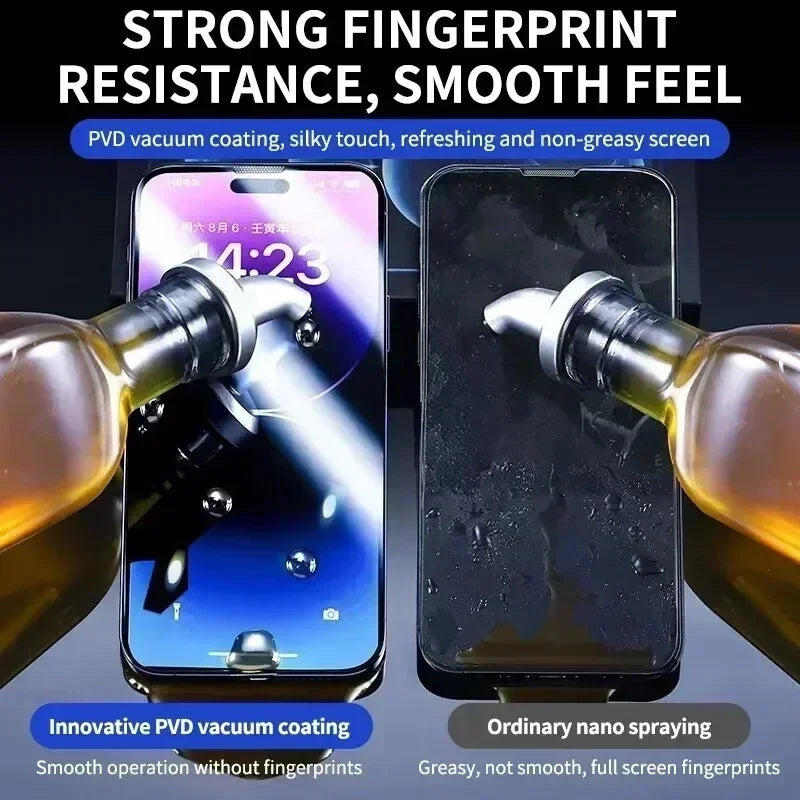 Dust-free tempered glass screen protector for iPhone, view 4