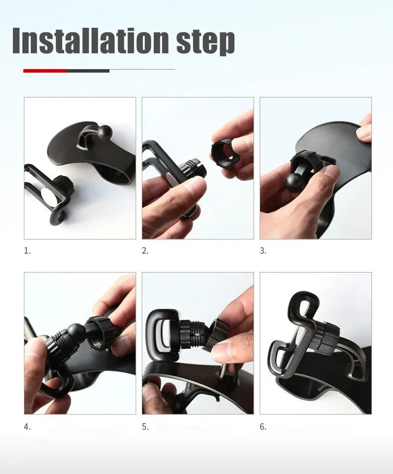 360° rotating dashboard car phone holder, view 8