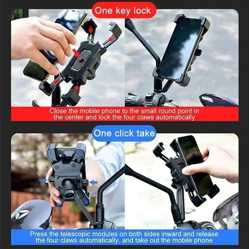 360° rotating non-slip bike and motorcycle phone mount, view 4