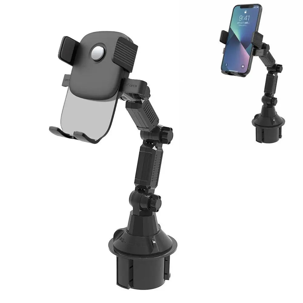 Magnetic car cup holder phone mount with strong suction, view 9