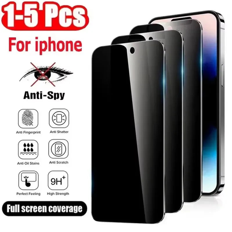 Full-cover privacy screen protector for iPhone 7–17, view 8