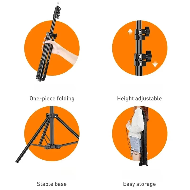 160 cm floor tripod phone holder, view 6